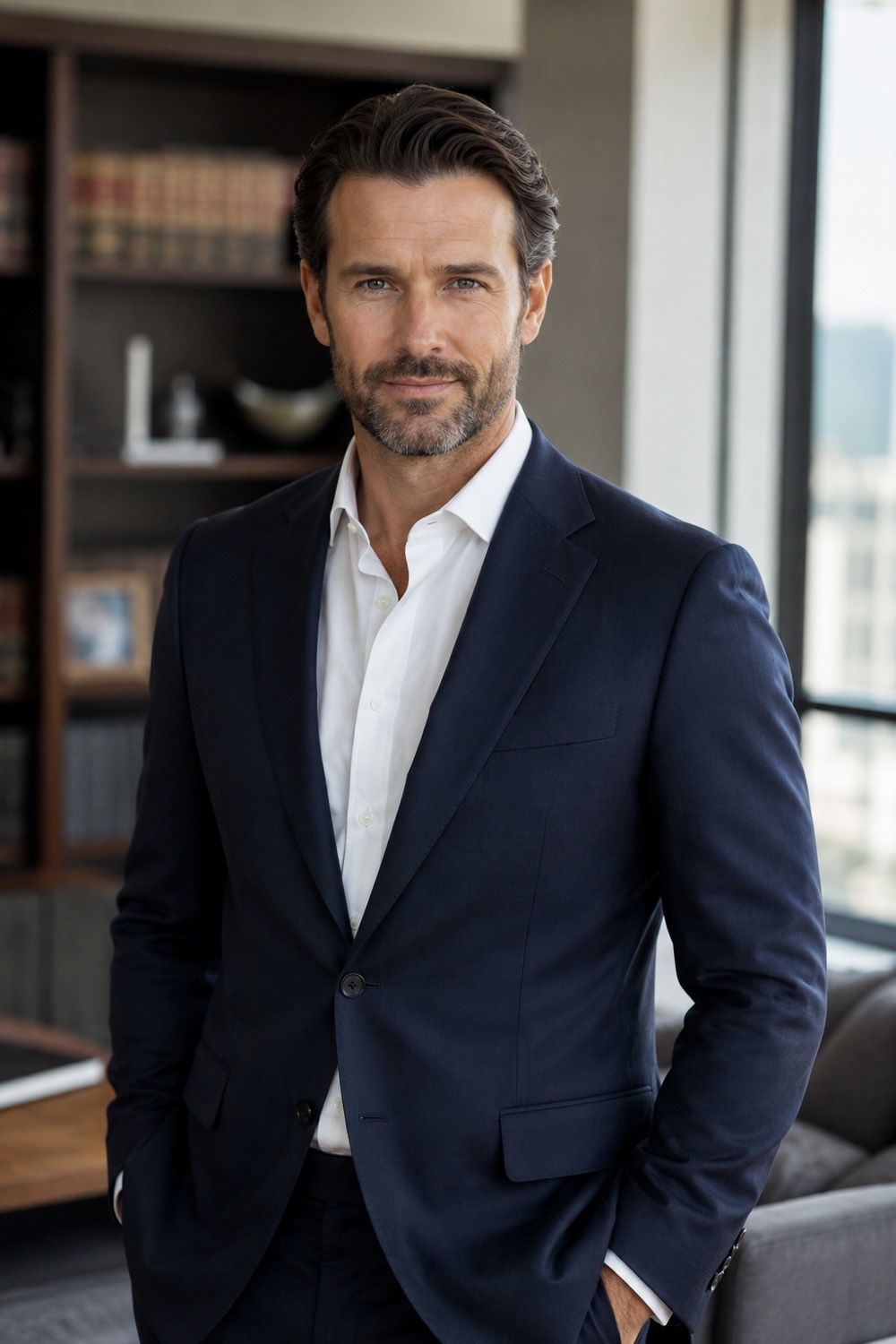 Dr. Julian Voss in seiner Kanzlei